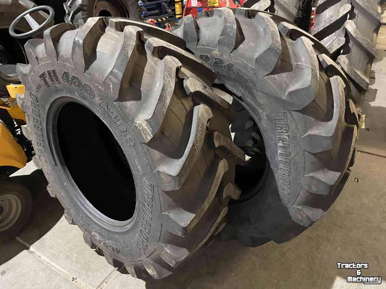 Wheels, Tyres, Rims & Dual spacers Trelleborg TH 400 Agro industrial 460/70R24 (17.5L-24) verrijker/shovel banden