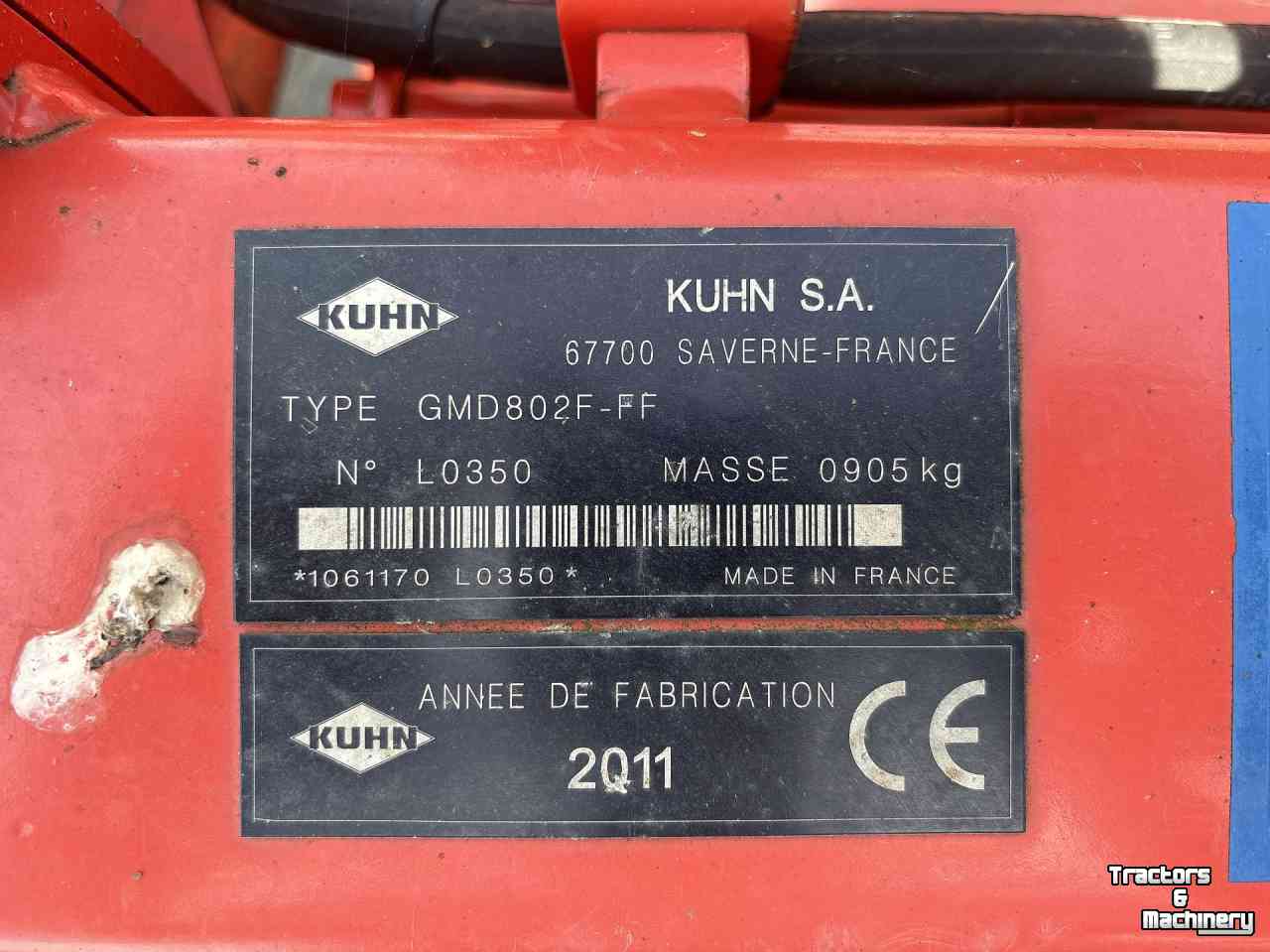 Mower Kuhn GMD 802 F