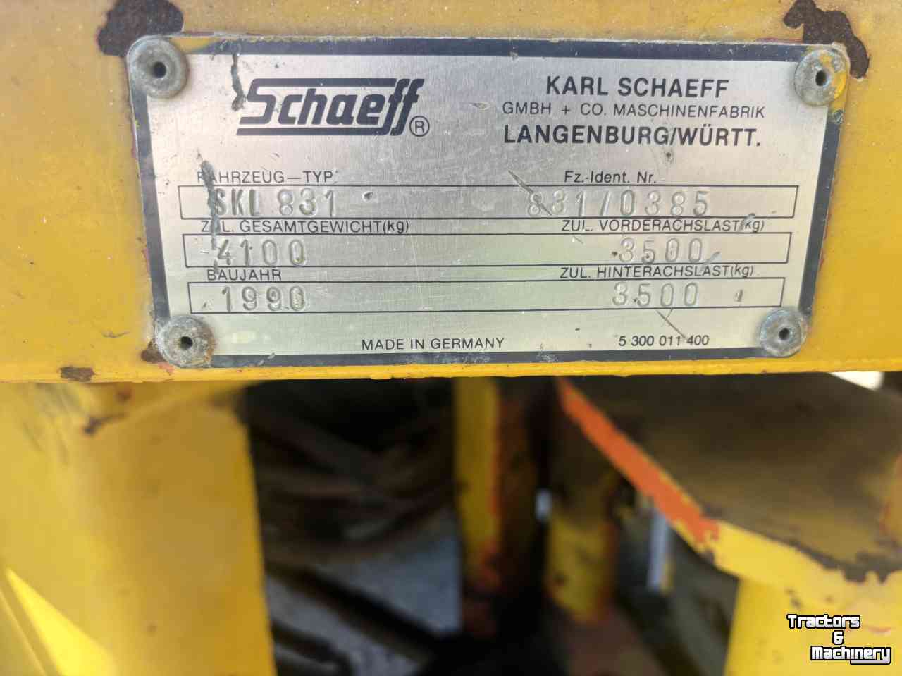 Wheelloader  Schaeff skl 8318