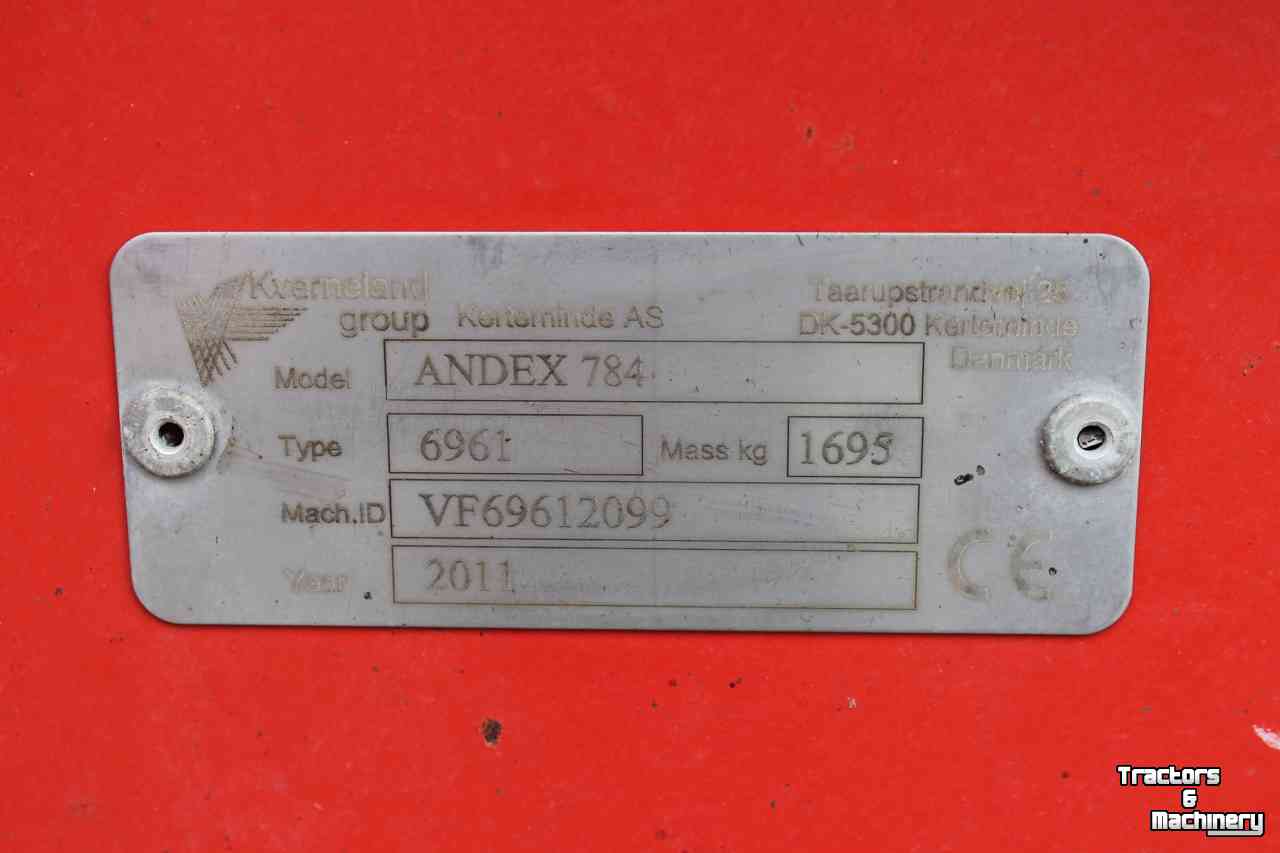 Rake Vicon Andex 784 dubbele cirkelhark wiersmachine hark rugger (Swatmaster 7841)