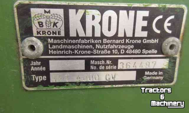 Mower Krone AMC 4000 CV Schijvenmaaier