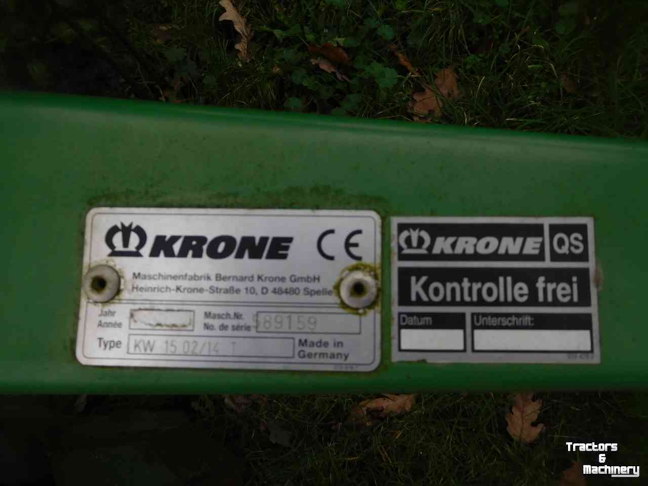 Tedder Krone KW 15.02/14T