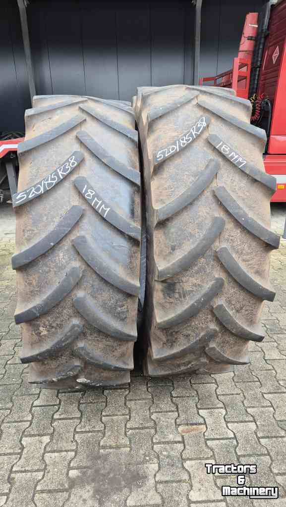 Wheels, Tyres, Rims & Dual spacers Continental 520/85R38 Tractor 85 gebruikte banden 18mm