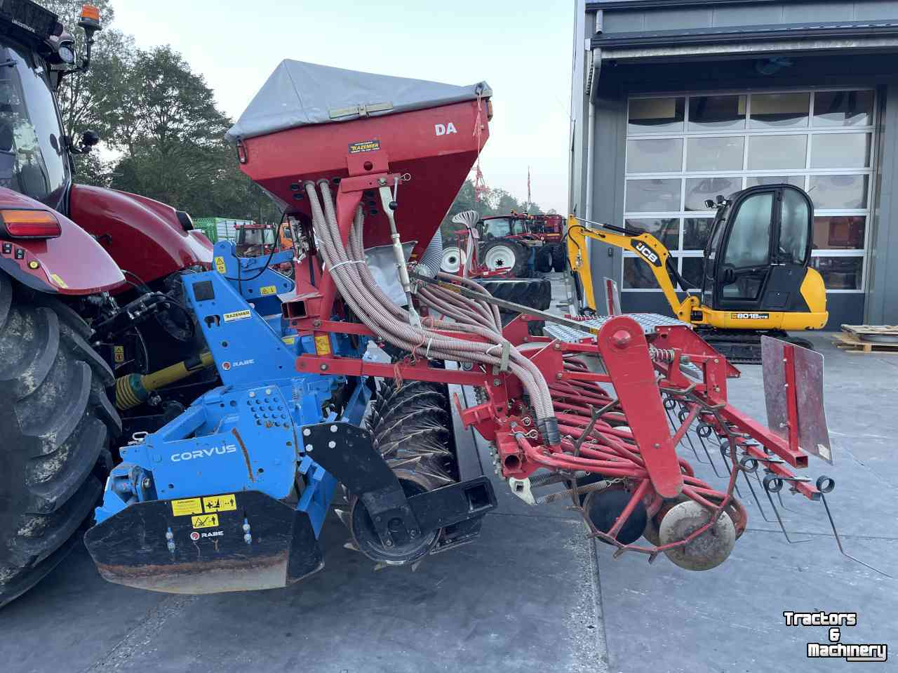 Seed Drill Combination Rabe Accord schivenzaaimachine met rabe corvus PKE 3000