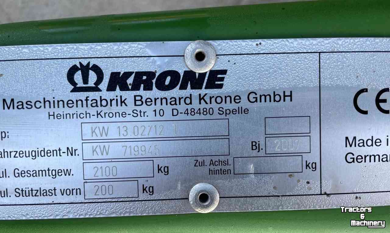 Tedder Krone KW 13.02/12 T Schudder