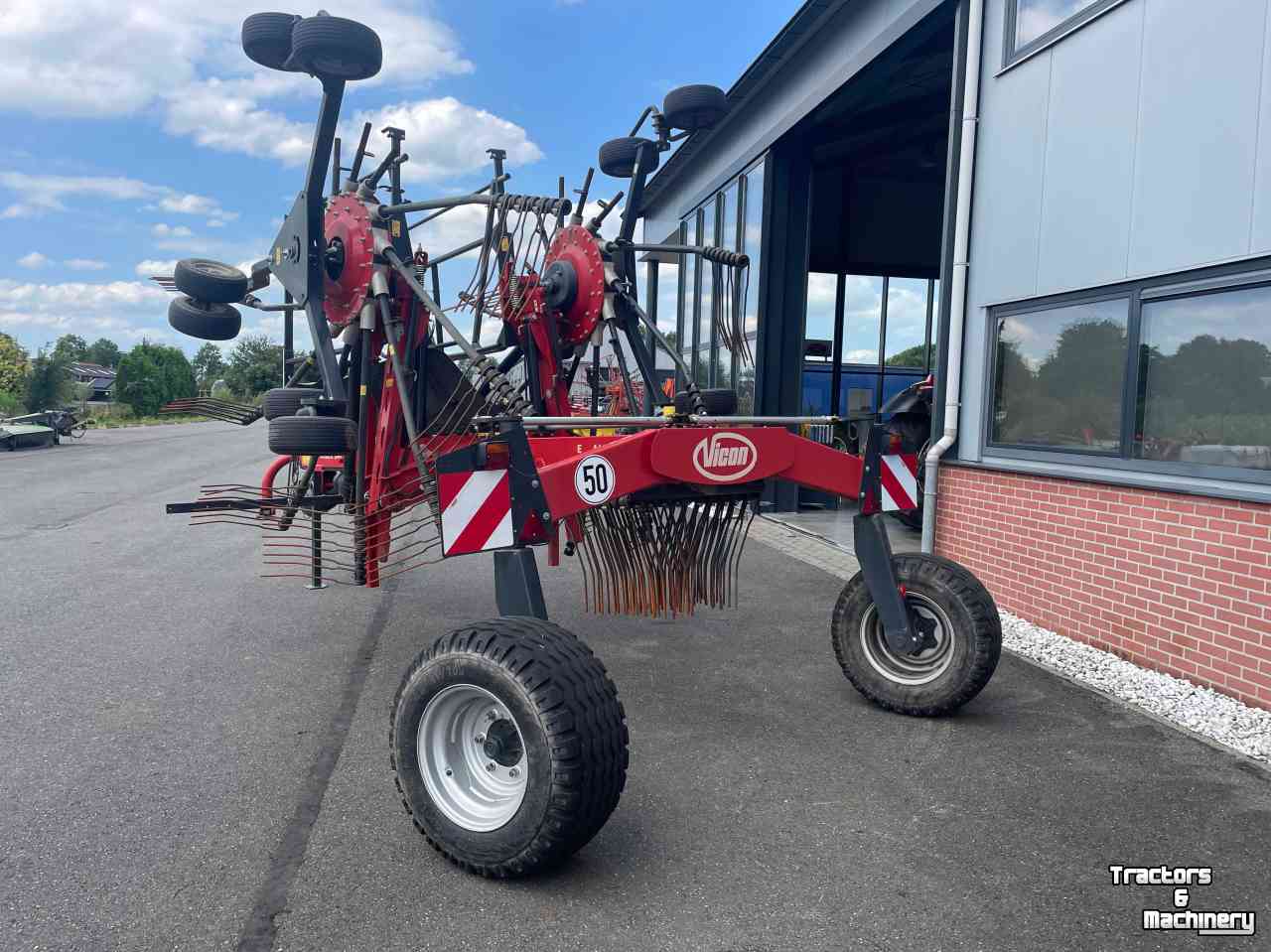 Rake Vicon Andex 844 dubbele hark / rugger