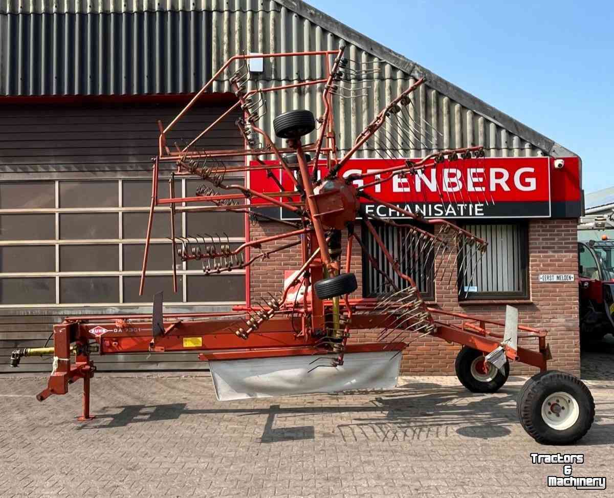 Rake Kuhn GA 7301Hark, zwiller, rugger, rake, weidebouwmachines