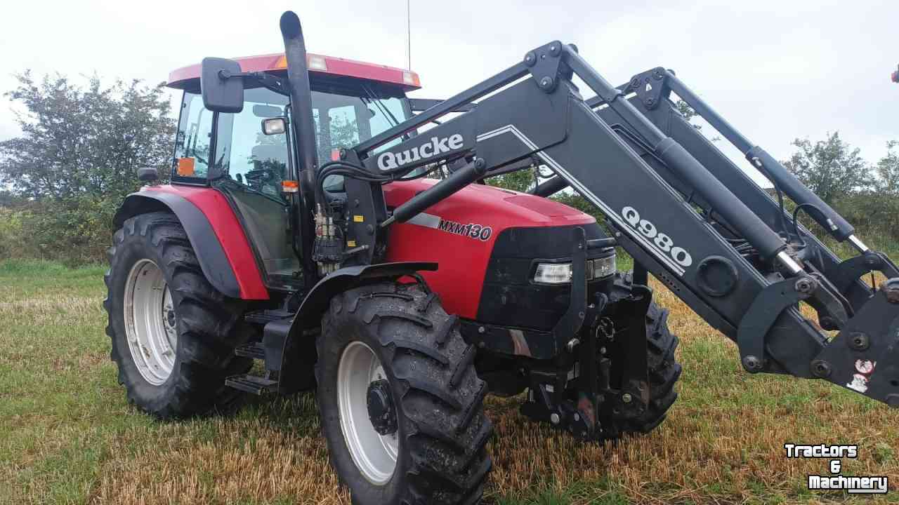 Tractors Case-IH MXM 130 quicke lader fh lucht