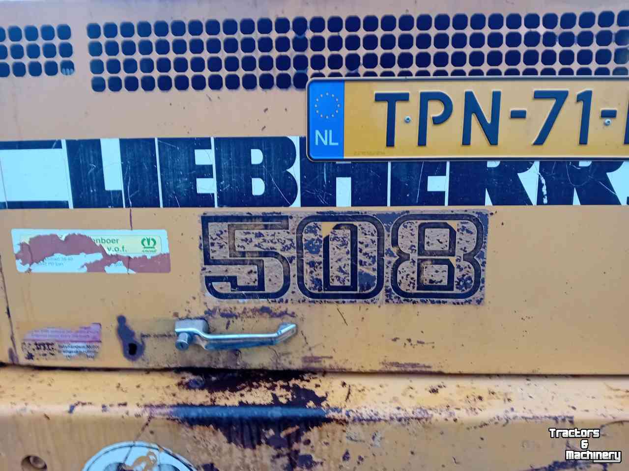 Wheelloader Liebherr L508 L 508 Shovel met grondbak en palletvork