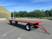 Agricultural wagon  Eigenbouw platte wagen 7 meter