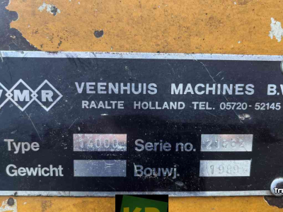 Slurry tank Veenhuis Mesttank / Waterwagen 14.000 ltr
