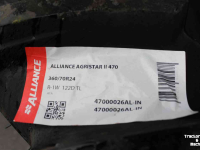 Wheels, Tyres, Rims & Dual spacers Alliance 360/70R24 Agristar 2 (Agristar II) 470 trekkerband tractorband voorband