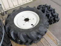 Wheels, Tyres, Rims & Dual spacers Bridgestone 8x16 en 5.00-12 (8.00-16 en 5x12) banden op velgen wielen set Iseki